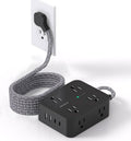 Long Cord Power Strip 10 Ft with 8 Outlets and 4 USB - Space Saving