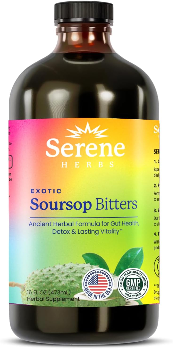 Soursop Bitters Liquid - Organic Herbal Detox for Wellness