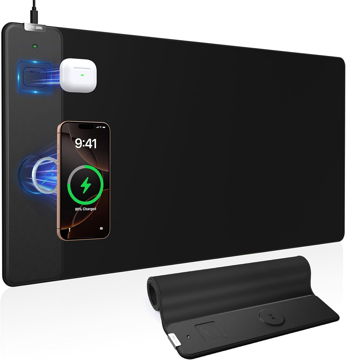 Magnetic Wireless Charging Mouse Pad for Gaming & Office Use