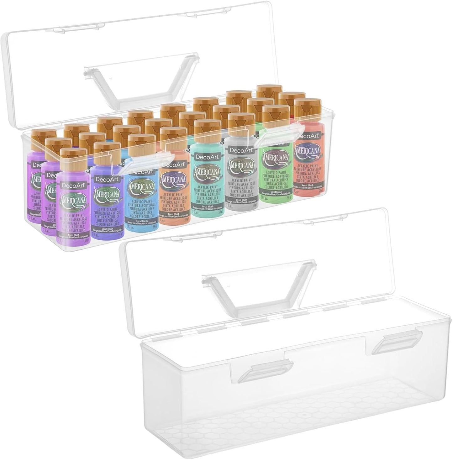 Portable 30-Bottle Acrylic Paint Organizer