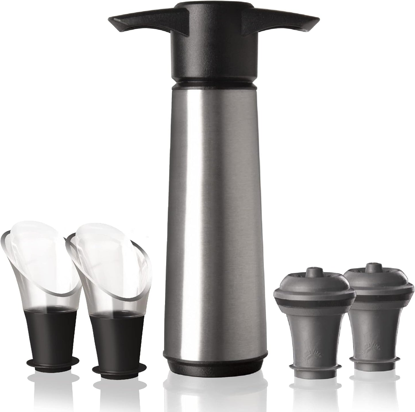 Vacu Vin Wine Saver Stainless Steel Set for Perfect Preservation