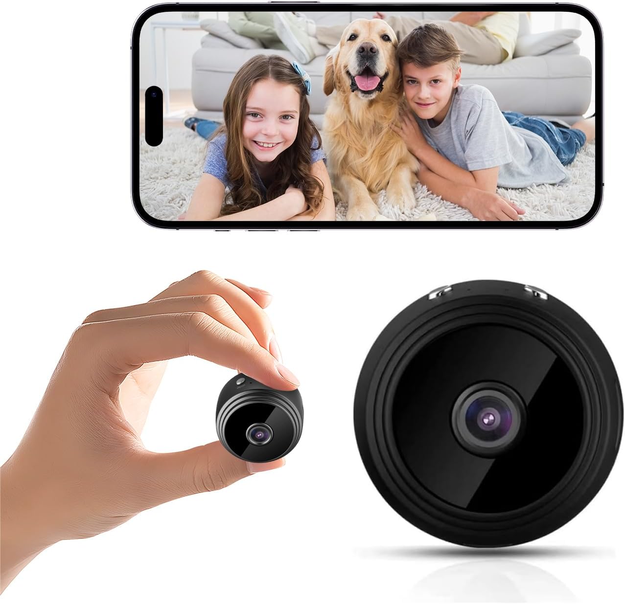 1080P Hidden Cam: Motion Detection, Night Vision, App Control