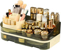 Makeup Organizer Countertop Dual Drawer Acrylic - Compact Vanity