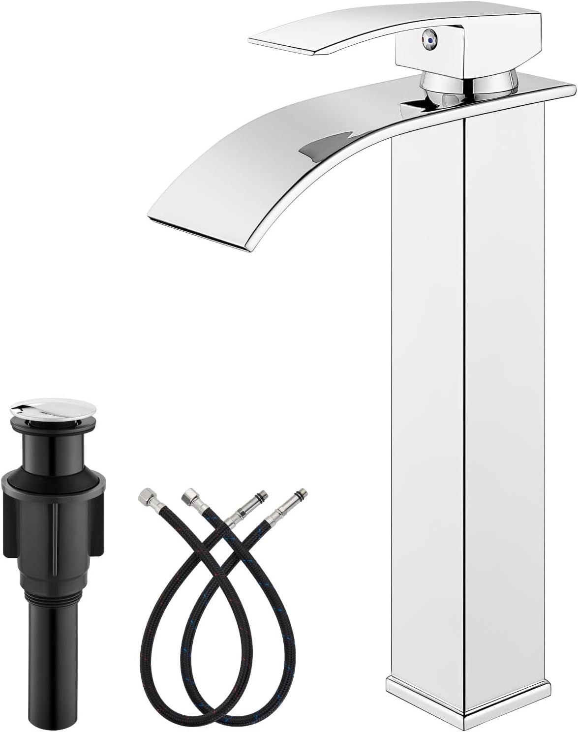 Gotonovo Waterfall Tall Bathroom Faucet for Modern Sinks
