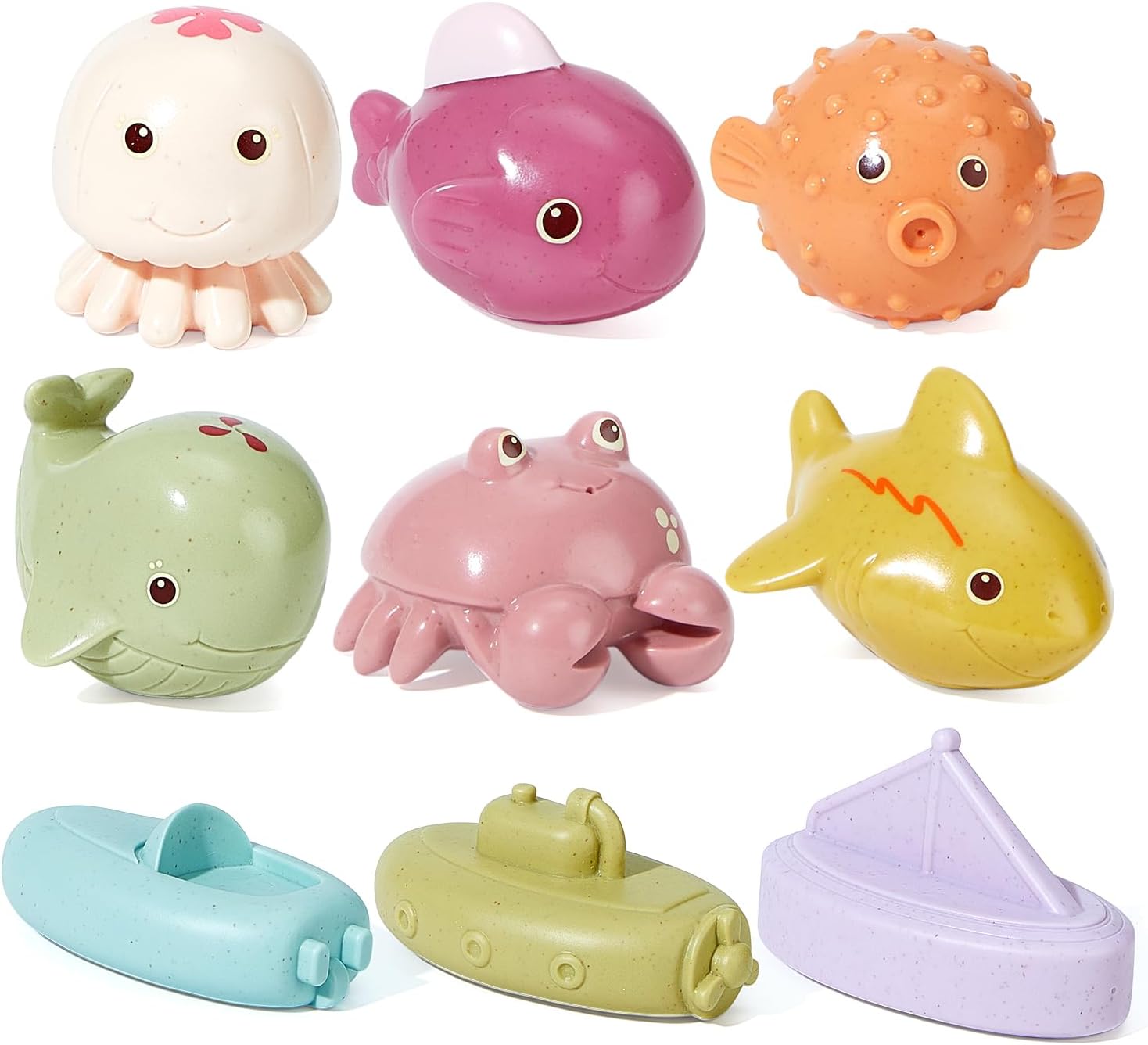 9-Piece Mold-Free Baby Bath Toy Set
