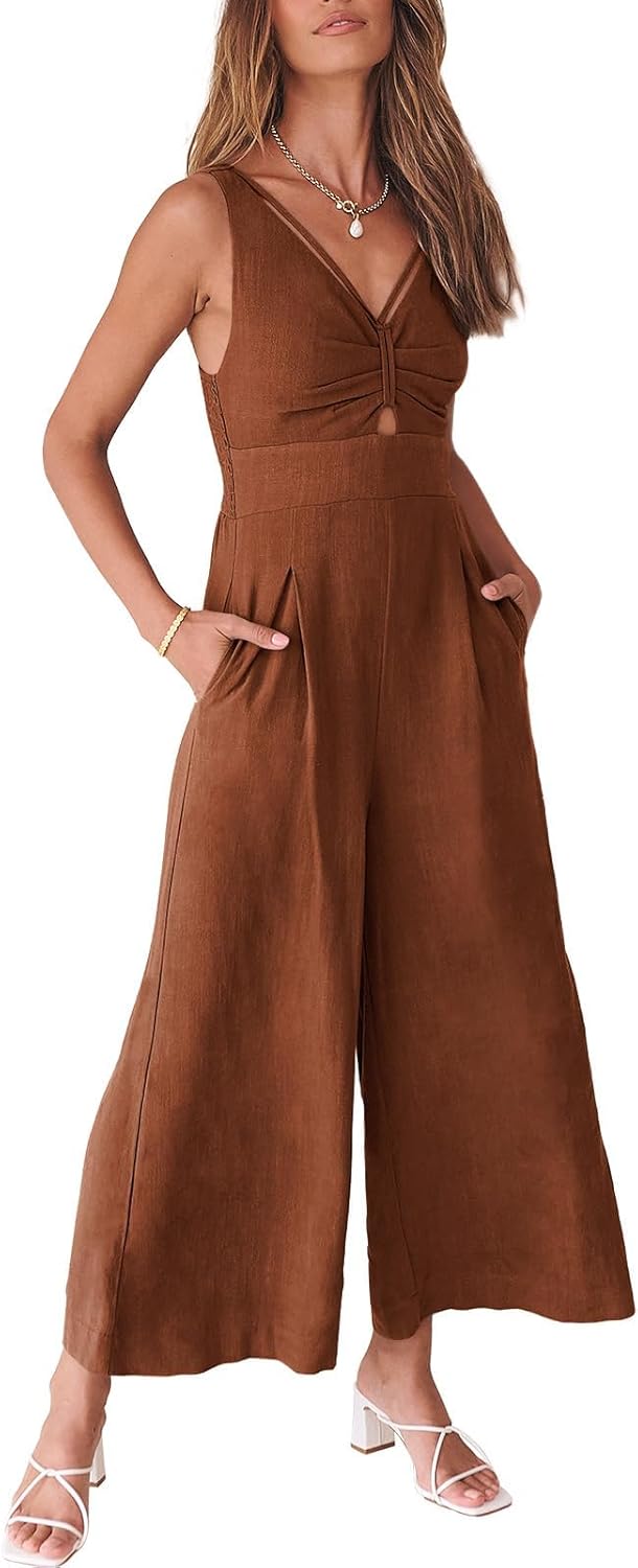 Stylish Women's Jumpsuits for Summer: Wide Leg Casual Rompers