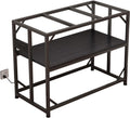 Sturdy Metal Aquarium Stand with Power Outlets - Compact 40 gal Stand