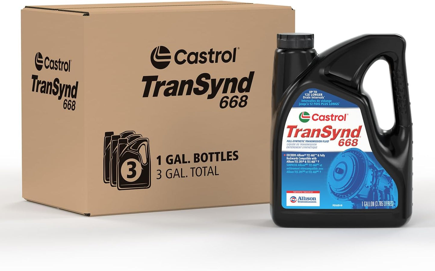 Castrol TranSynd 668 Full-Synthetic Automatic Transmission Fluid