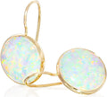 Gemstone Earrings for Women - Gold Opal Drop Earrings - Elegant Bridal