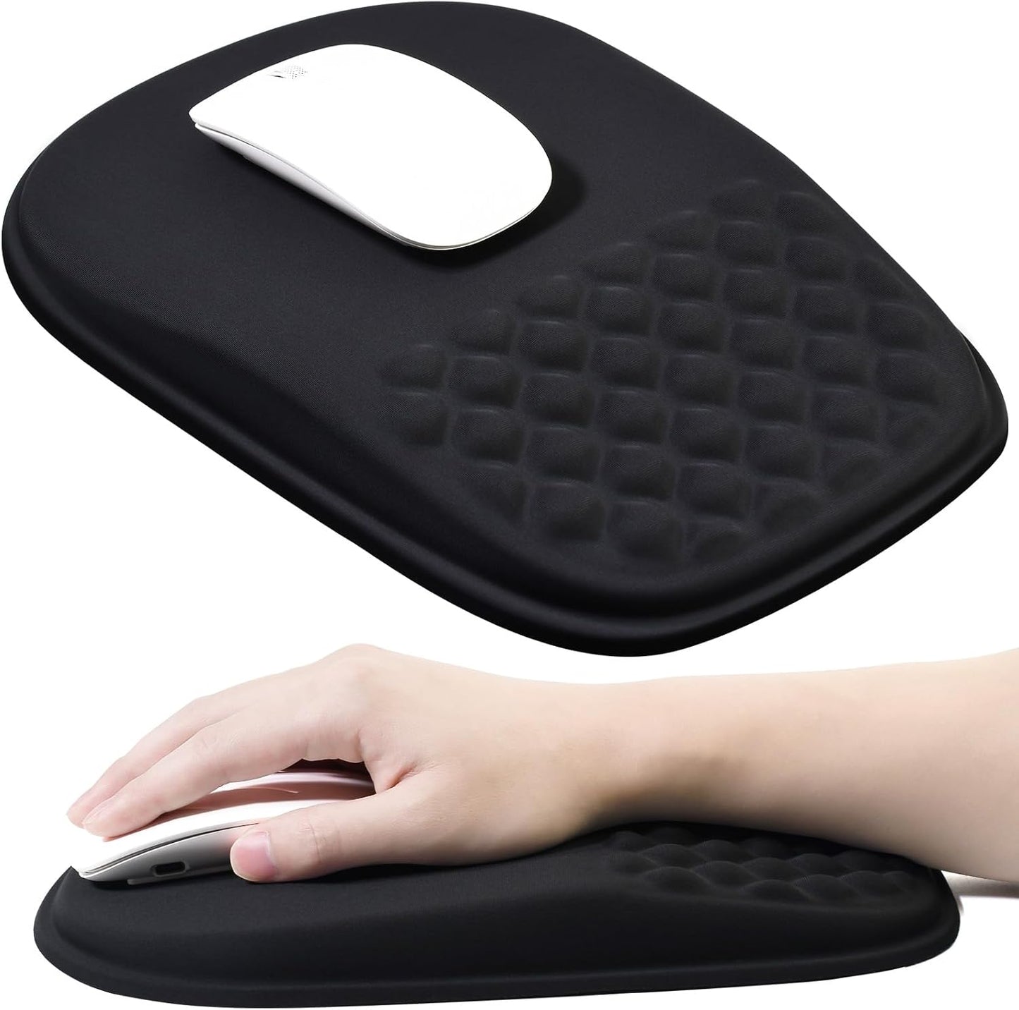 JIKIOU Ergonomic Wrist Support Mouse Pad - Pain Relief Design
