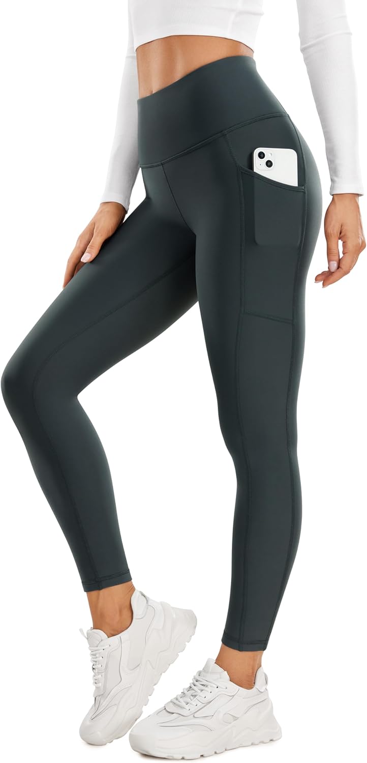 CRZ YOGA 25'' Fleece Lined Leggings - Warm Winter Workout Pants