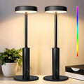 2 Pack Small Cordless Table Lamps Rechargeable - Portable Touch Lamps