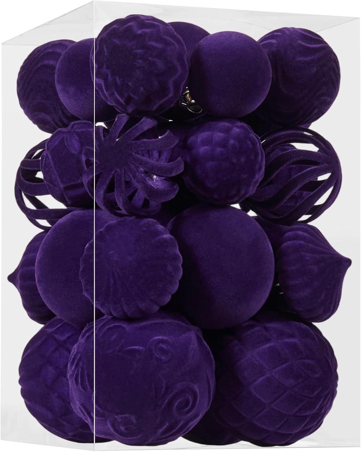 30pcs Velvet Christmas Ball Ornaments by Ohapishop for Decor