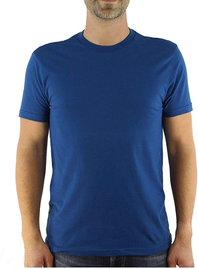 Men's Cotton Crew Neck T-Shirts - 36 Pack in Royal Blue