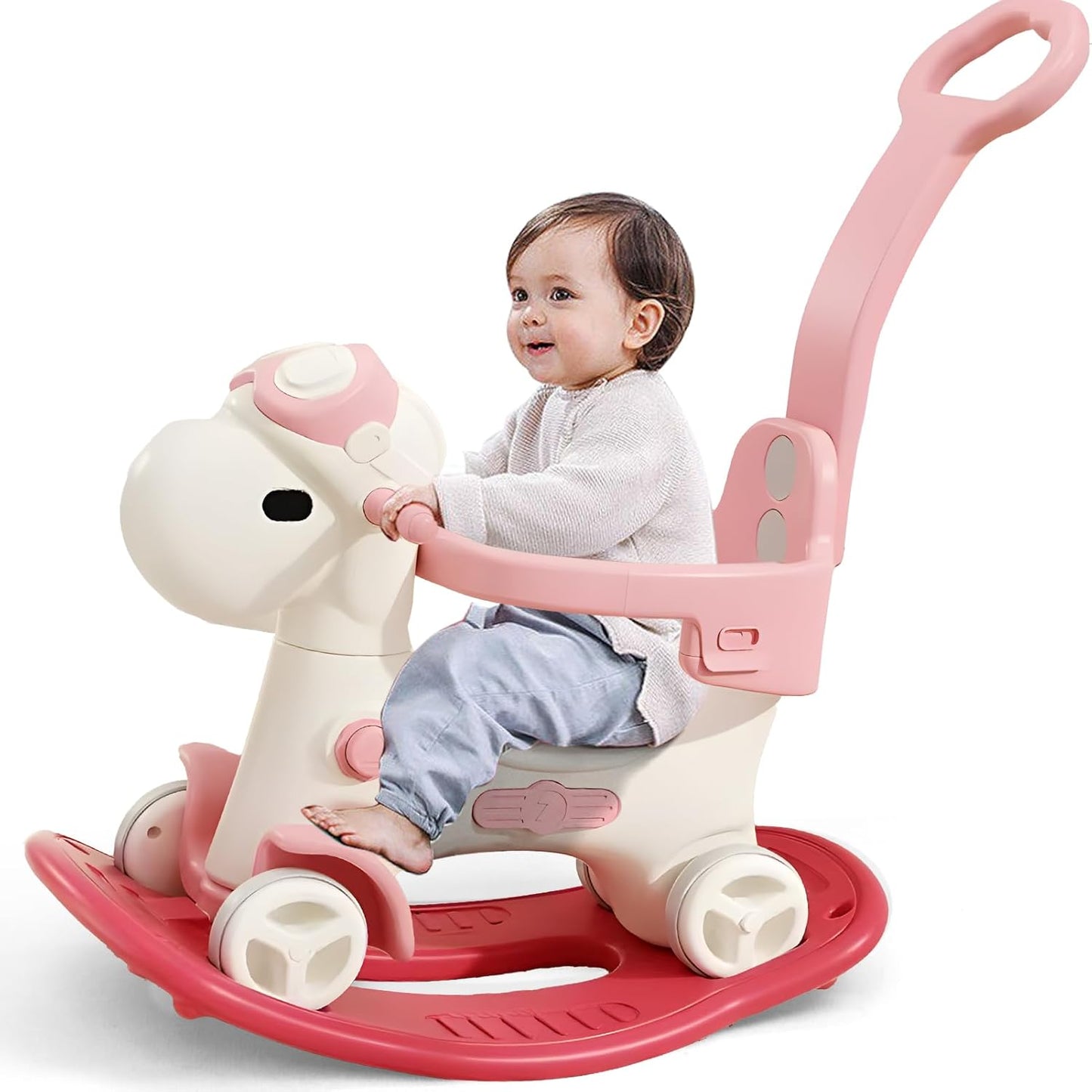 4 in 1 Rocking Horse for Toddlers - Fun Birthday Gift for Kids