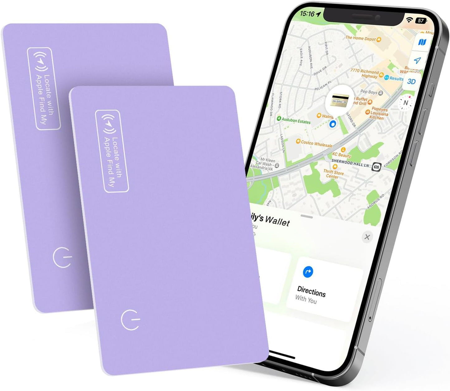 Eelexa Wallet Tracker Card - Slim Finder for Your Belongings