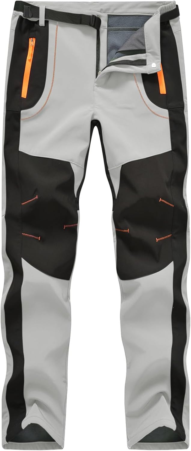Rdruko Men's Snow Ski Pants Waterproof Insulated for Winter Fun