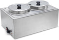 SYBO Commercial Bain Marie Buffet Food Warmer (2 Round Pots) - Durable