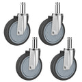 4-Inch Caster for Wire Shelving Racks - Heavy Duty Set of 4