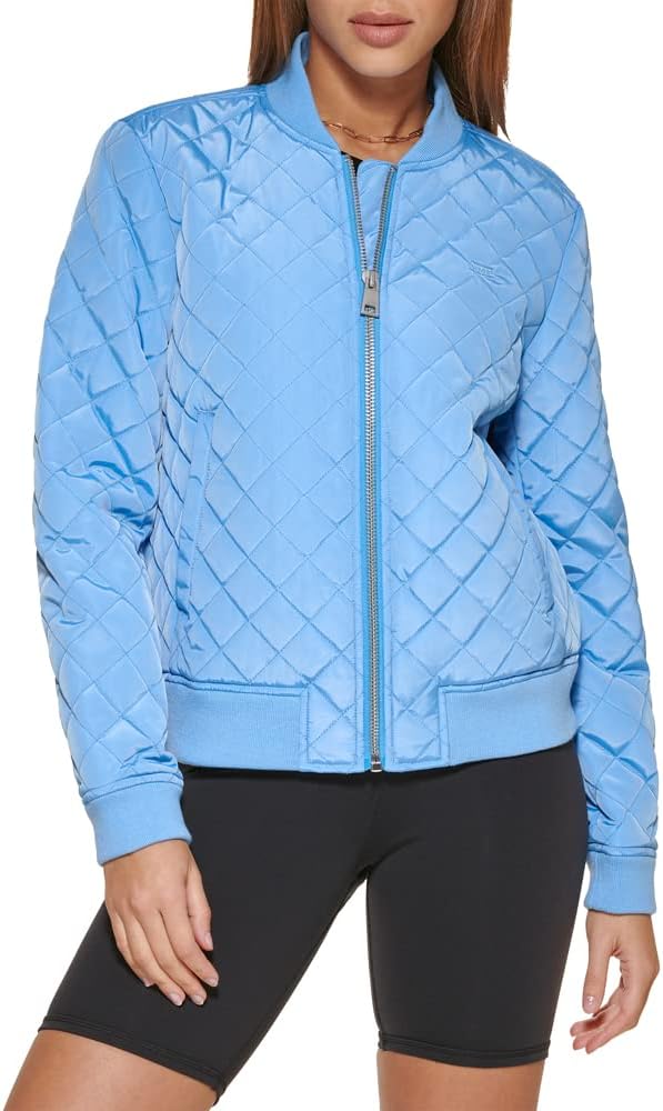 Levi's Women's Diamond Quilted Bomber Jacket with Pockets