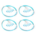 GESD 4PACK LC-OM3 6 Strand Multimode Fiber Pigtail 1.5M - Splice Ready