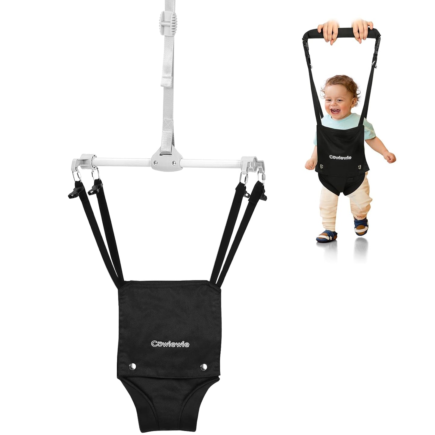 Cowiewie Baby Door Jumper: 2 in 1 Walking Harness for Fun