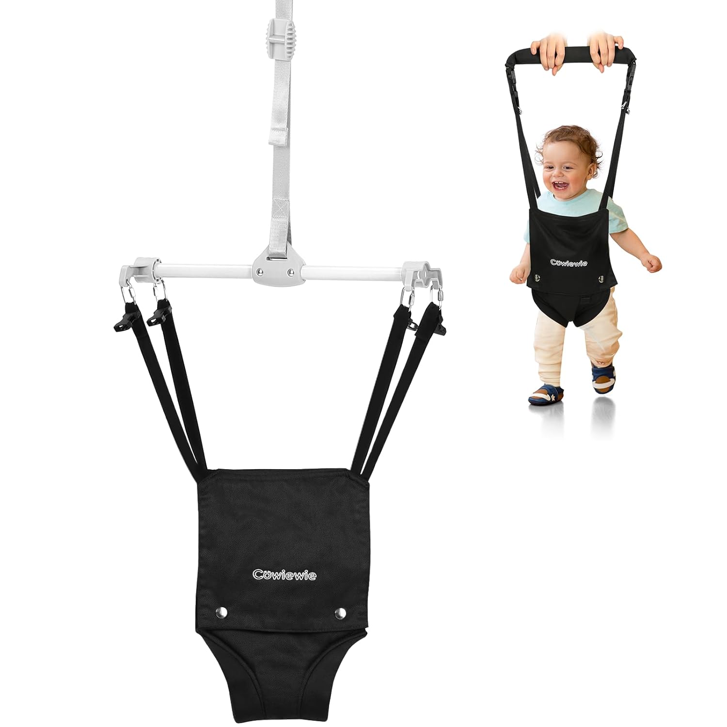 Cowiewie Baby Door Jumper: 2 in 1 Walking Harness for Fun
