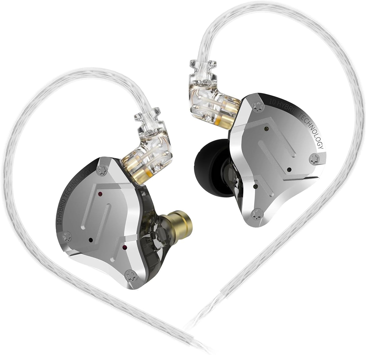 KZ ZS10 Pro IEM Earbuds with 4BA and 1DD Drivers for Gaming