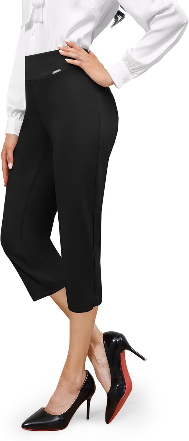 Tapata Women's Capri Dress Pants for Office and Casual Wear