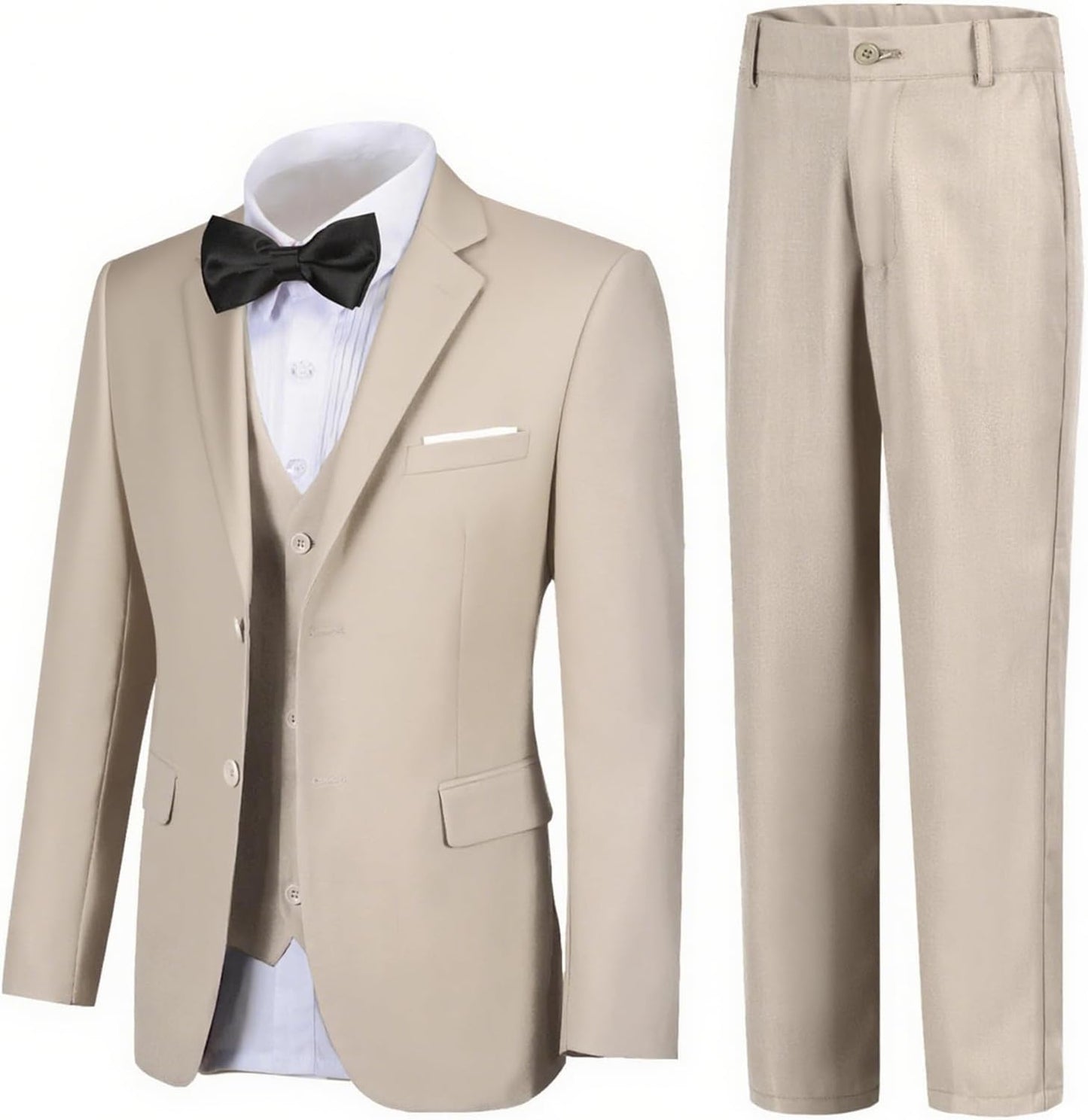 Boy Suits 5 Pieces Formal Suit Set for Kids Dress Events