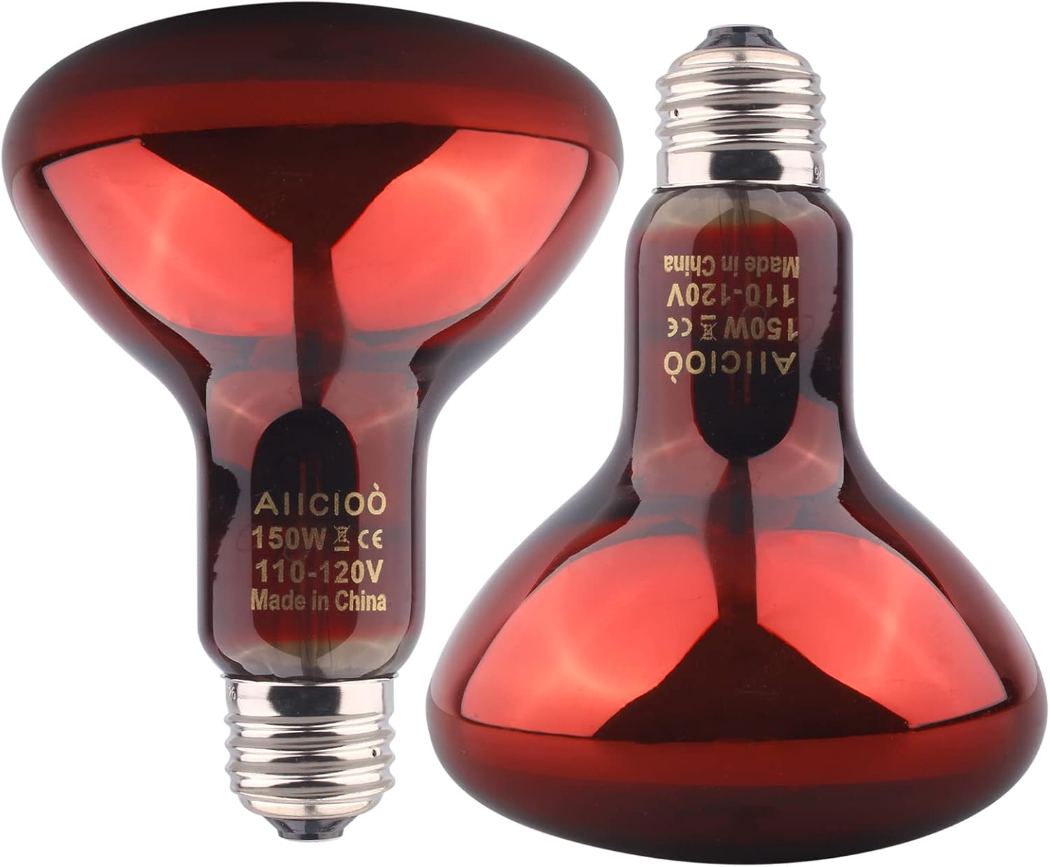 150W Red Night Light Bulb for Reptile Heat