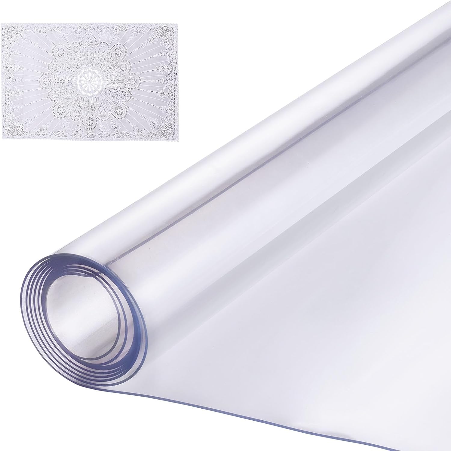 VEVOR 30x60 Inch Clear PVC Table Cover for All Table Types