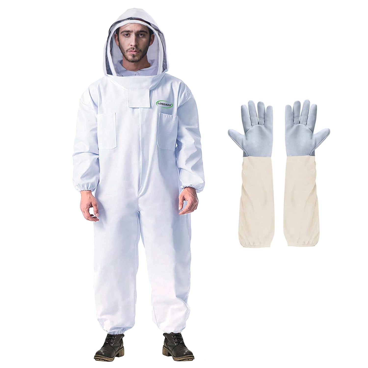 LONGADS Professional Bee Suit for Men Women - Beekeeping Gear