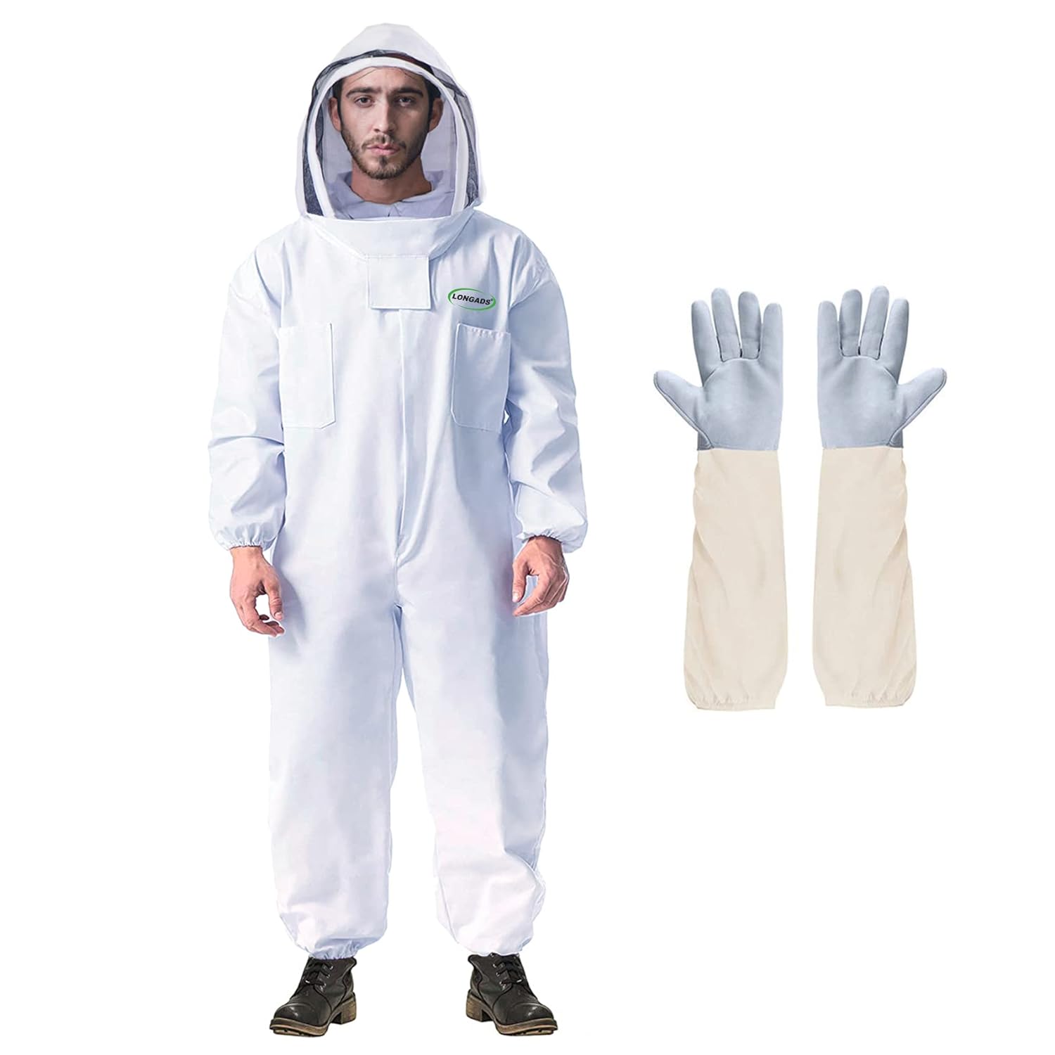LONGADS Professional Bee Suit for Safe Beekeeping and Comfort