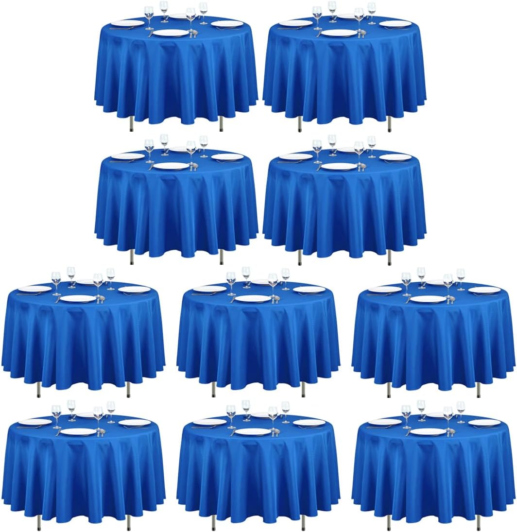 90 Inch Round Tablecloths for Weddings and Parties - Royal Blue