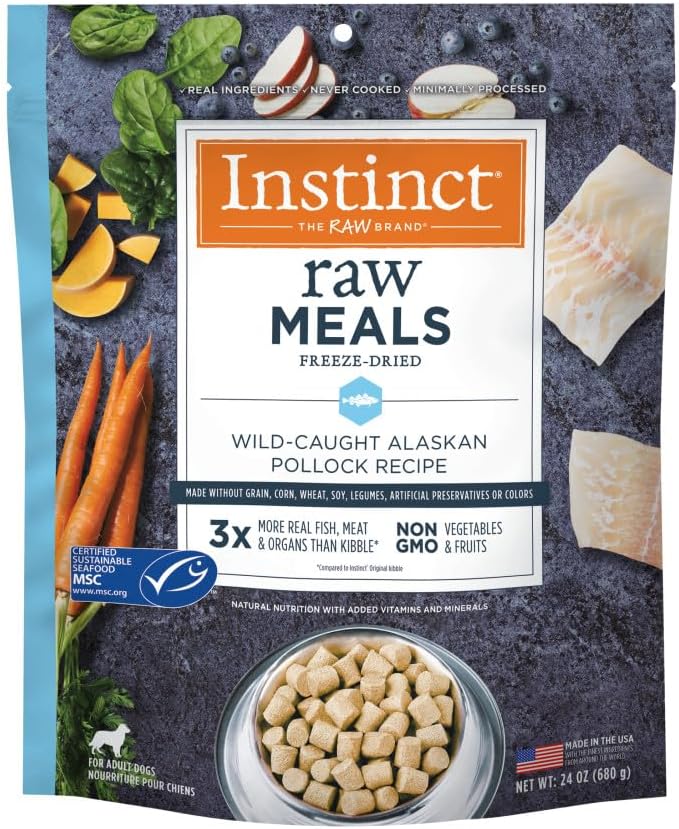 Instinct Freeze Dried Raw Meals for Healthy Dogs, 24 oz. Bag