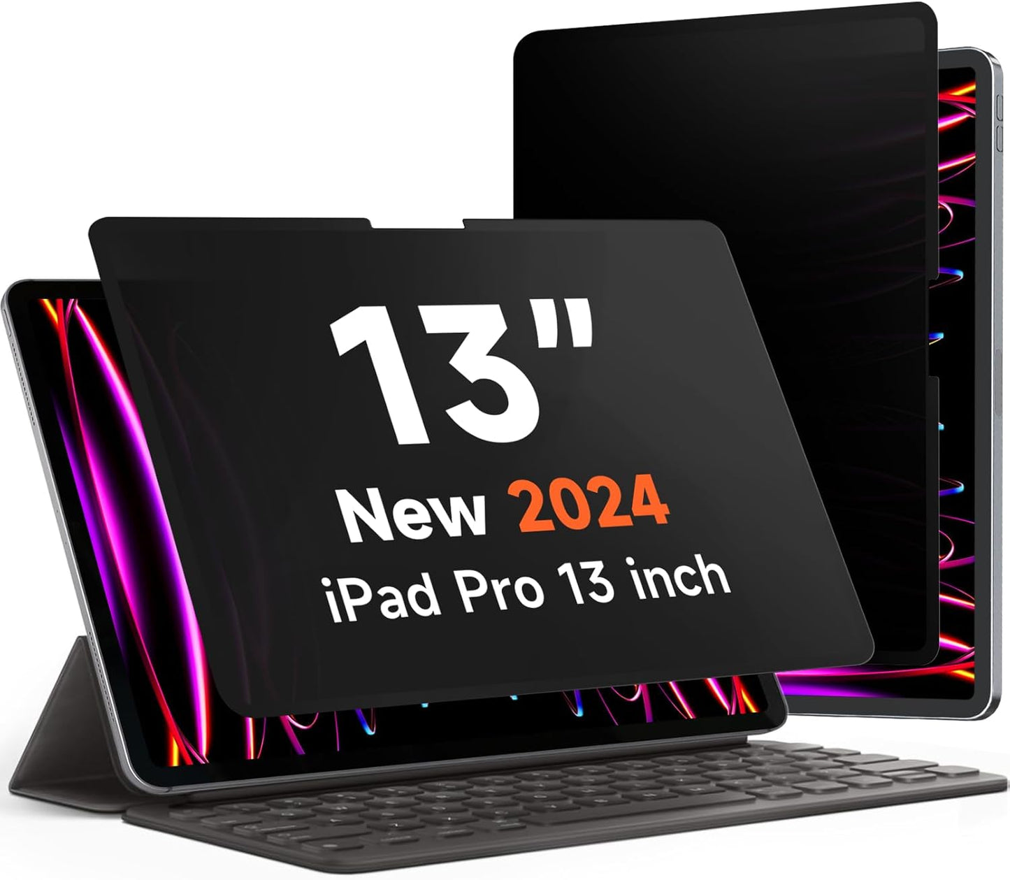 Upgrade 360 Privacy Screen Protector for iPad Pro 13 inch 2024
