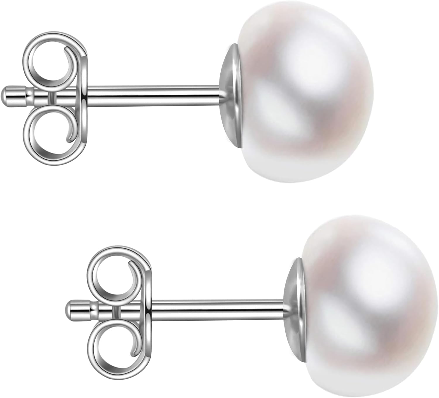 Handmade Pearl Earrings in Sterling Silver for Elegant Style