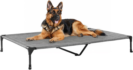 Veehoo Outdoor Elevated Dog Cot Bed for X-Large Dogs Comfort