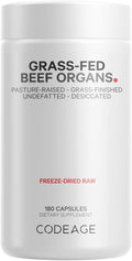 Grass Fed Beef Organs Supplement - 3,000 mg Multi-Organ Blend