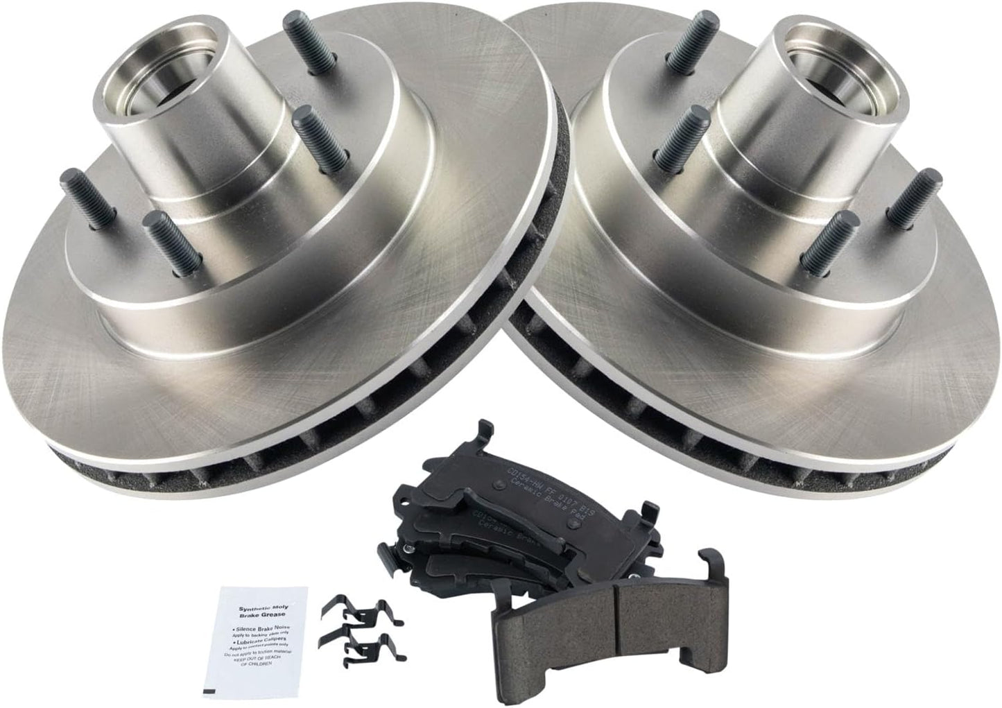 TRQ Front Brake Pad & Rotor Kit for Buick Chevrolet GMC Vehicles