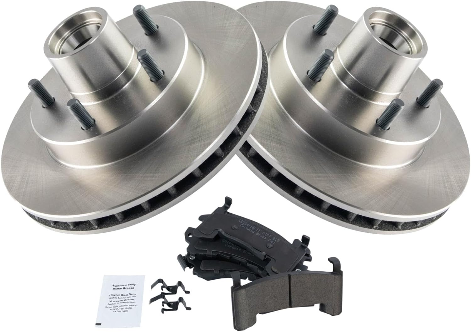 TRQ Front Brake Pad & Rotor Kit for Buick Chevrolet GMC Vehicles