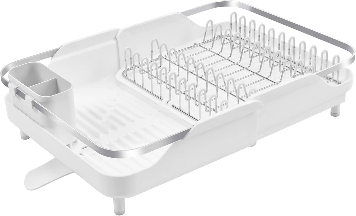Expandable Dish Drying Rack - Space-Saving Stainless Steel Design