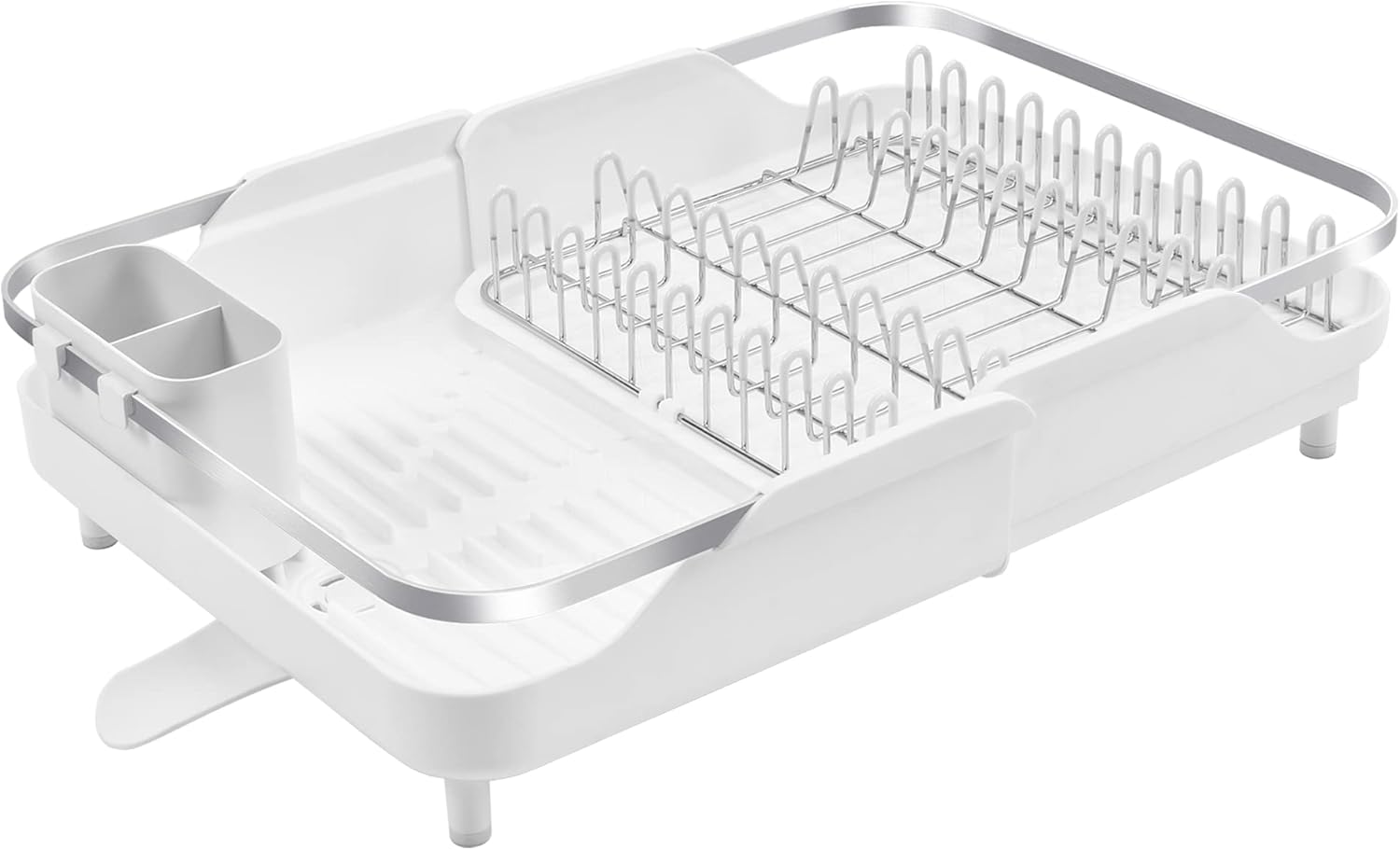 Expandable Dish Drying Rack - Space-Saving Stainless Steel Design