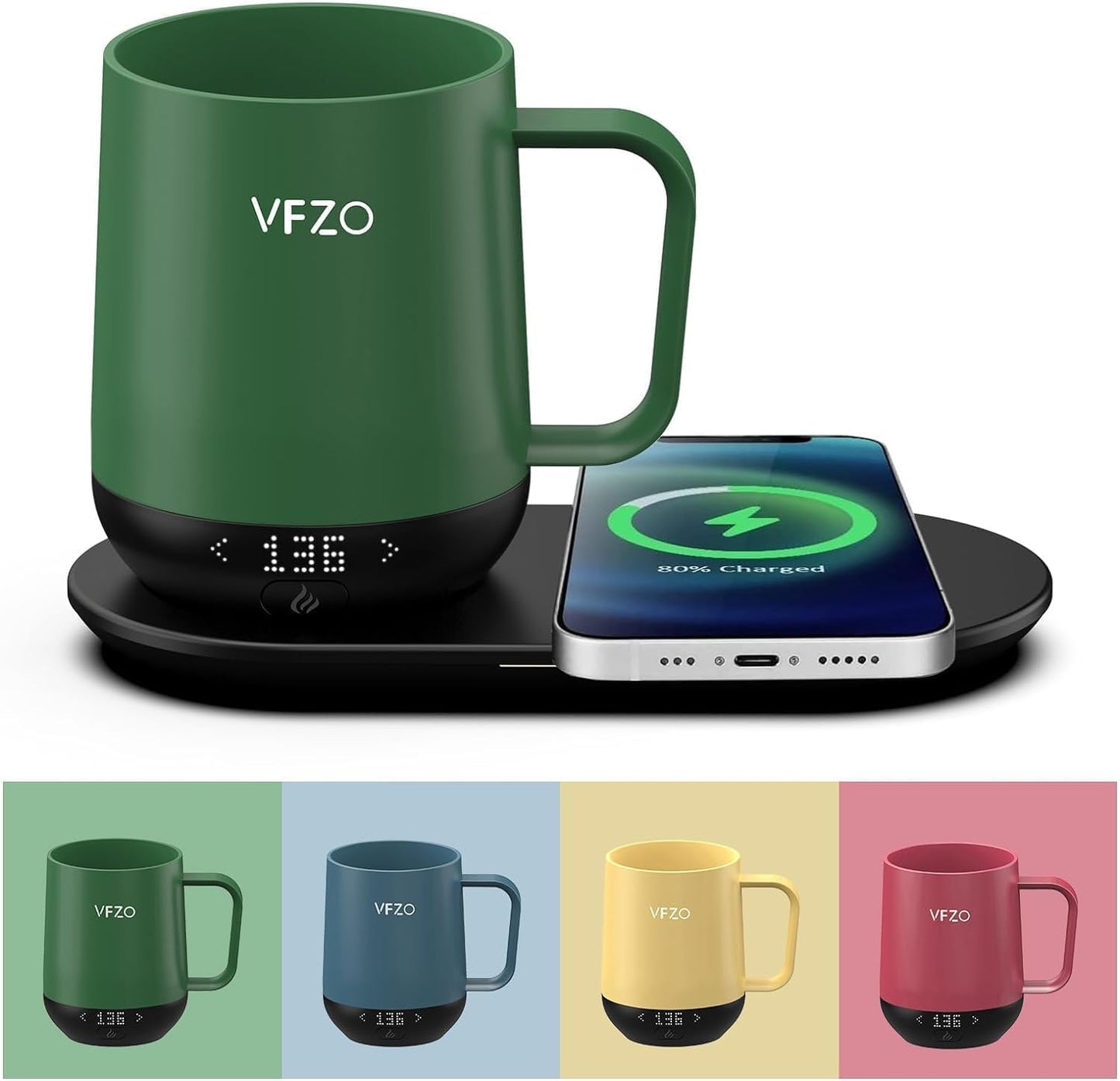 Temperature Control Smart Mug with LED Display for Coffee Lovers