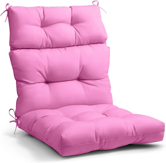 EAGLE PEAK Tufted High Back Patio Chair Cushion for Comfort