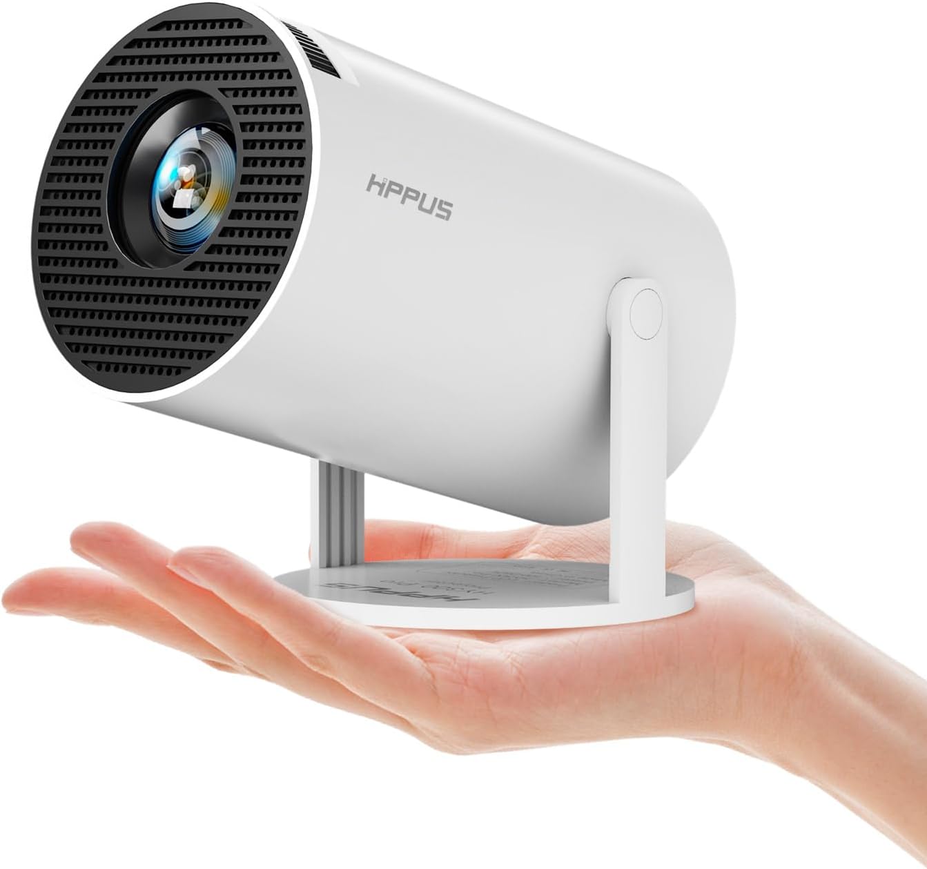 Portable Smart Projector - 180 Adjustable Stand, WiFi, Bluetooth, 350 ANSI, Android 11.0
