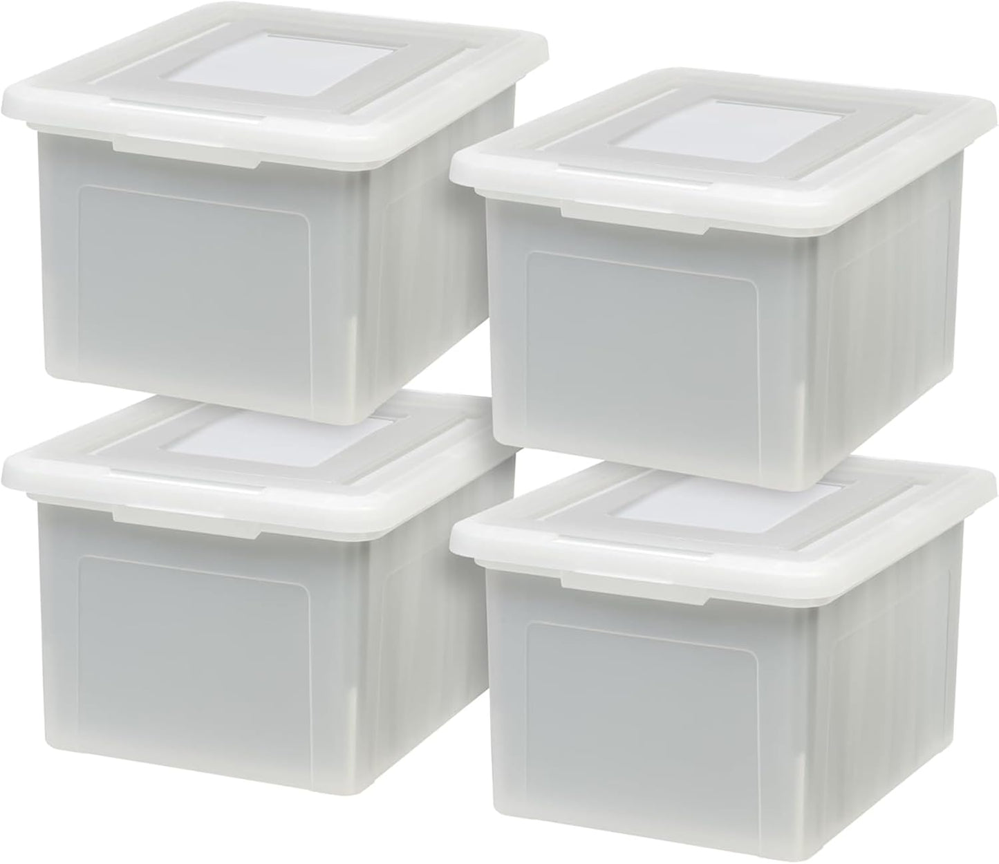 IRIS USA File Box 35 Qt - Portable Document Organizer for Storage