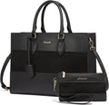 Laptop Tote Bag for Women - Work Tote Briefcase with Clutch