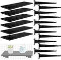 6 Pack Gridwall Shelf with Metal Brackets - Heavy Duty Gridwall